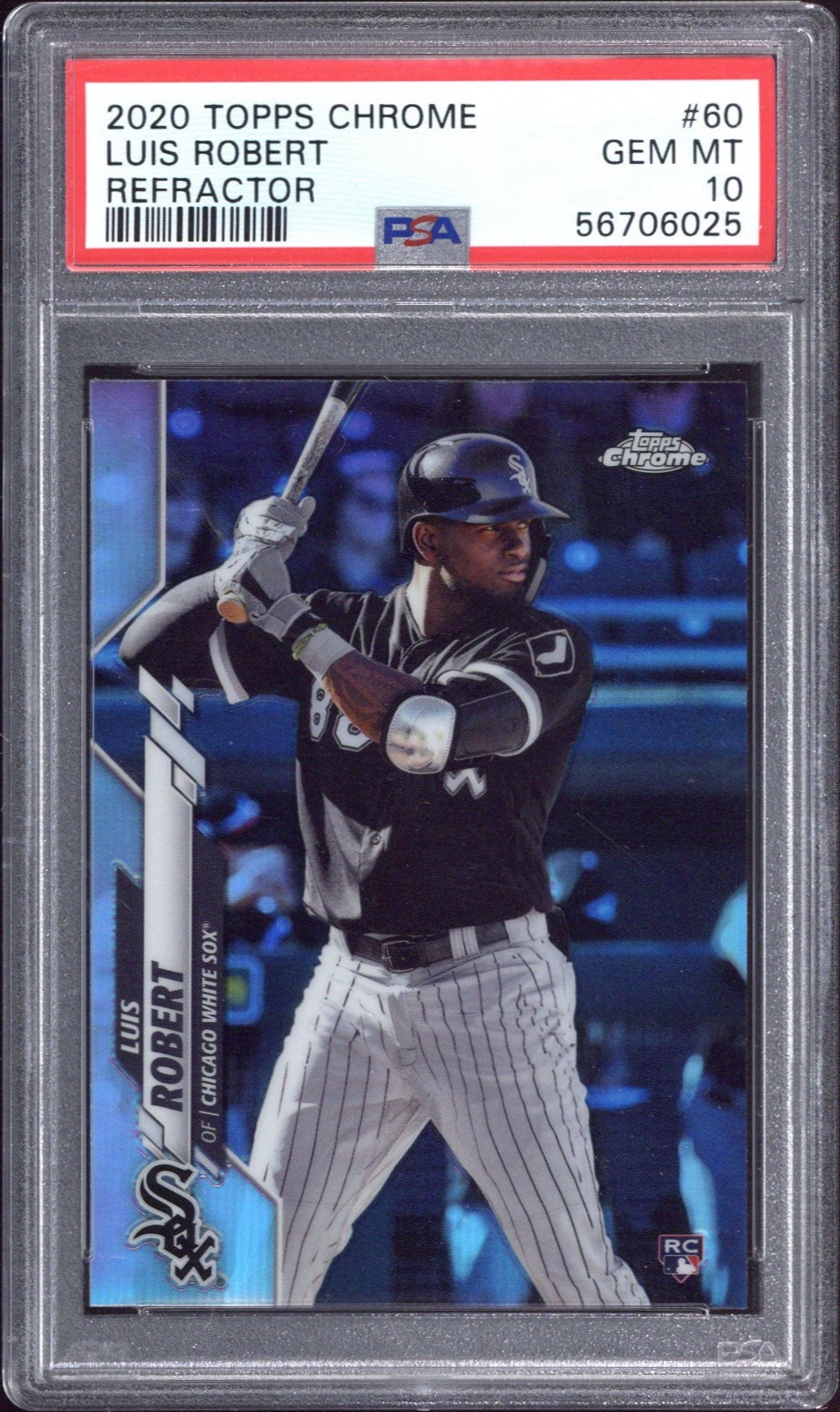 2020 Luis Robert - Baseball Topps Chrome PSA 10 GEM MINT